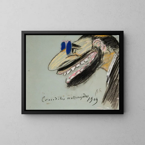 Caricatura de Feliks Jasieski - Leon Wyczółkowski — cuadro enmarcado en la pared