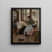 en una habitación - Leona Bierkowska — cuadro enmarcado en la pared
