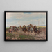 Escena de batalla - Leonard Wintorowski — cuadro enmarcado en la pared