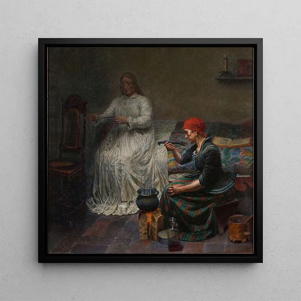 Leonora Christina à Blaataarn La femme cuisine de la bouillie - Kristian Zahrtmann