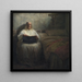 Leonora Christina en el monasterio de Maribo - Kristian Zahrtmann — cuadro enmarcado en la pared