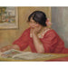 Reproducción del cuadro Léontine leyendo - Pierre-Auguste Renoir