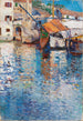 Un día soleado en el puerto viejo - Leontine von Littrow — vista de la obra