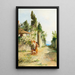 Three girls picking roses - Leontine von Littrow — framed artwork on a wall