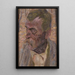 Portrait Painting - Leopold Blauensteiner — framed artwork on a wall