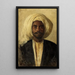 Bust of an Arab - Leopold Carl Müller — framed artwork on a wall
