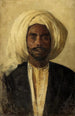 Bust of an Arab - Leopold Carl Müller — artwork view