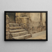 Entrance into a mosque - Leopold Carl Müller — framed artwork on a wall