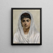Girl in White - Leopold Carl Müller — framed artwork on a wall