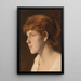 Cabeza de joven - Leopold Carl Müller — cuadro enmarcado en la pared