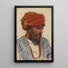 Retrato de un Oriental - Leopold Carl Müller — cuadro enmarcado en la pared