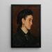 Retrato de una joven mujer - Leopold Carl Müller — cuadro enmarcado en la pared