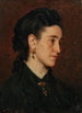 Retrato de una joven mujer - Leopold Carl Müller — vista de la obra