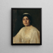 Retrato de una mujer egipcia - Leopold Carl Müller — cuadro enmarcado en la pared