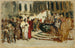 Esquisse pour le painting Marchands arabes à Venise - Leopold Carl Müller — artwork view