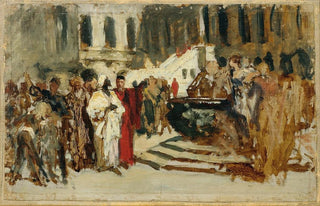 Leopold Carl Mller - Skizze zum Gemlde Arabische Kaufleute in Venedig.webp