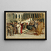 Esquisse pour le painting Marchands arabes à Venise - Leopold Carl Müller — framed artwork on a wall