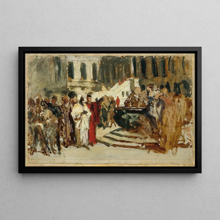 Leopold Carl Mller - Skizze zum Gemlde Arabische Kaufleute in Venedig.webp