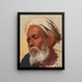Study of a Head - Leopold Carl Müller — framed artwork on a wall