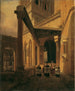 Vista de un pasillo con columnas en el templo de Diana en Spalato - Leopold Ernst — vista de la obra