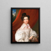 Portrait of Miss Reichl - Leopold Fertbauer — framed artwork on a wall