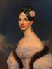 Dama desconocida con vestido violeta - Leopold Fertbauer — vista de la obra