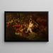 L'Emperador Rodolfo I en la batalla de Marchfeld - Leopold Loeffler — cuadro enmarcado en la pared