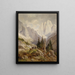 Chamois en alta montaña - Leopold Munsch — cuadro enmarcado en la pared