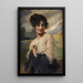 Retrato de dama - Leopold Schmutzler — cuadro enmarcado en la pared