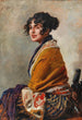 Portrait Painting of Lili Marberg - Leopold Schmutzler — artwork view
