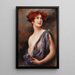 Young Beauty - Leopold Schmutzler — framed artwork on a wall