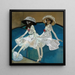 Las dos hermanas - Francisco Javier Gos — cuadro enmarcado en la pared