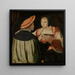 Los Novios - Lucas van Leyden — cuadro enmarcado en la pared