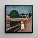 Las chicas en el puente - Edvard Munch — cuadro enmarcado en la pared