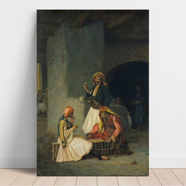 Reproduction of the painting Les Joueurs de dames - Jean-Léon Gérôme