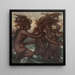 Los Phorcydes - Elihu Vedder — cuadro enmarcado en la pared