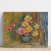 Reproducción del cuadro Las Rosas con Cortina Azul - Pierre-Auguste Renoir