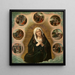 Las Siete Dolores de María - Bernard van Orley — cuadro enmarcado en la pared