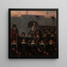 Los estudiantes parten a defender Copenhague en 1658 - Kristian Zahrtmann — cuadro enmarcado en la pared