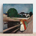 Reproducción del cuadro Las chicas en el puente - Edvard Munch