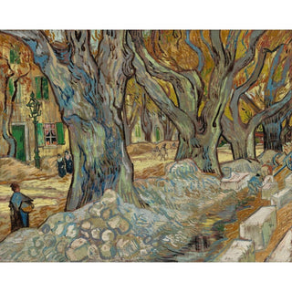 Les grands platanes cantonniers de Saint-Rémy - Vincent van Gogh | Reproduction Tableau Décoration murale affiche copie