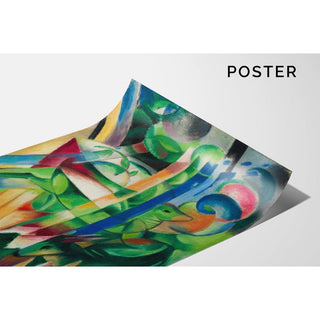 Les petites chèvres de montagne - Franz Marc | Reproduction Tableau Décoration murale affiche copie