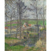 Reproducción del cuadro Las riberas de la Viosne en Osny en tiempo gris, en invierno - Camille Pissarro