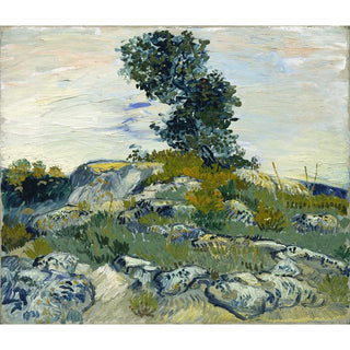 Les rochers - Vincent van Gogh | Reproduction Tableau Décoration murale affiche copie