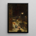 Rue de Berlin la noche - Lesser Ury — cuadro enmarcado en la pared