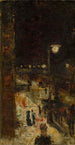 Rue de Berlin la noche - Lesser Ury — vista de la obra