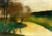 Autumn stream landscape in evening light, Thuringia - Lesser Ury — artwork view
