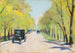 Hofjägerallee en el Tiergarten de Berlín - Lesser Ury — vista de la obra