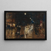 Rue pluvieuse - Lesser Ury — framed artwork on a wall