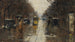 Escena callejera bajo la lluvia en Berlín - Lesser Ury — vista de la obra